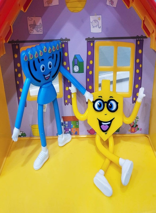 رايت لايت مجموعة رايت لايت القابلة للثني لأصدقاء حانوكا، دريدل، وشمعدان - ألعاب حانوكا قابلة للثني للأطفال - ساعات لا تنتهي من المرح! هدية حانوكا - Image 5